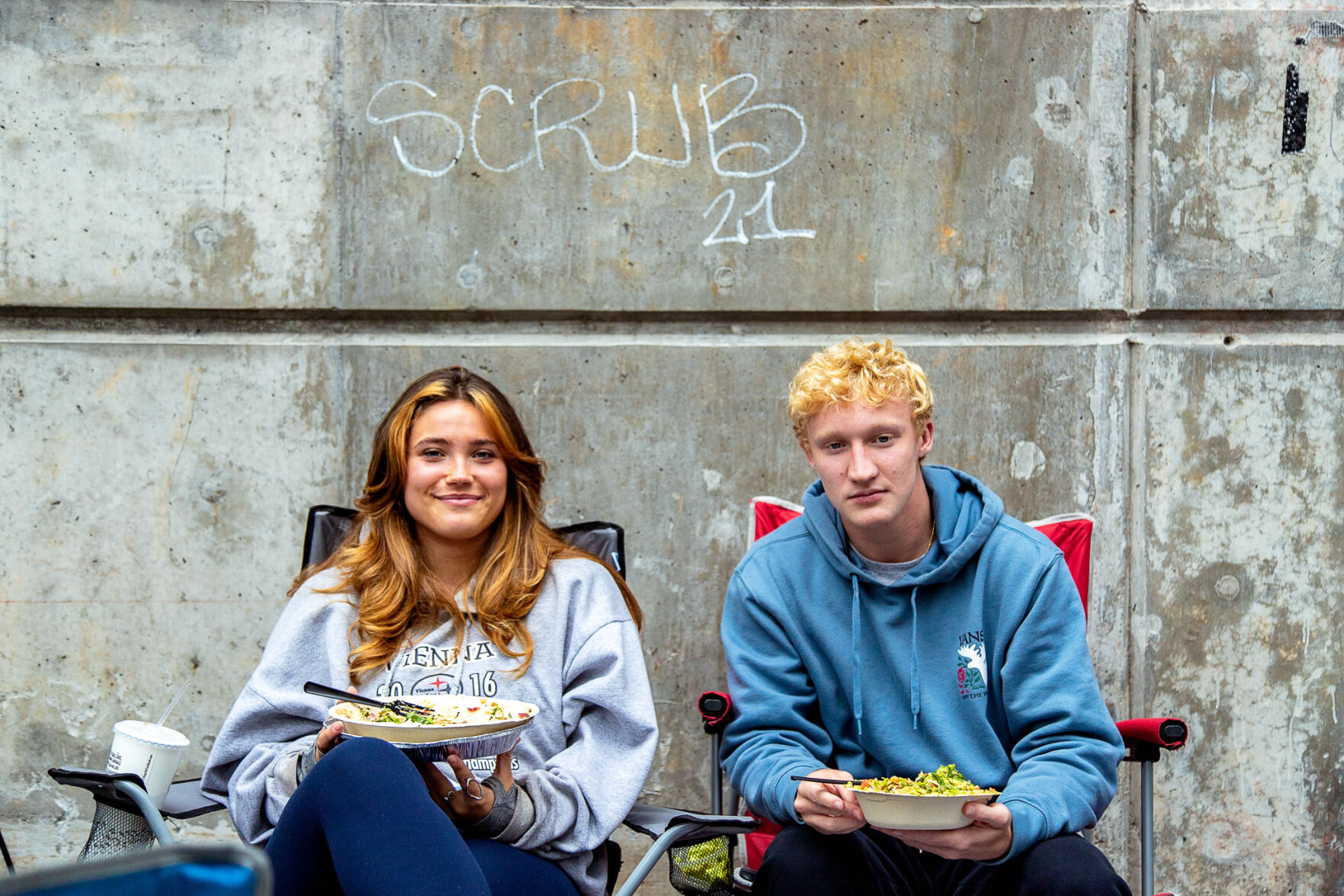 Students in line for The Standard leasing